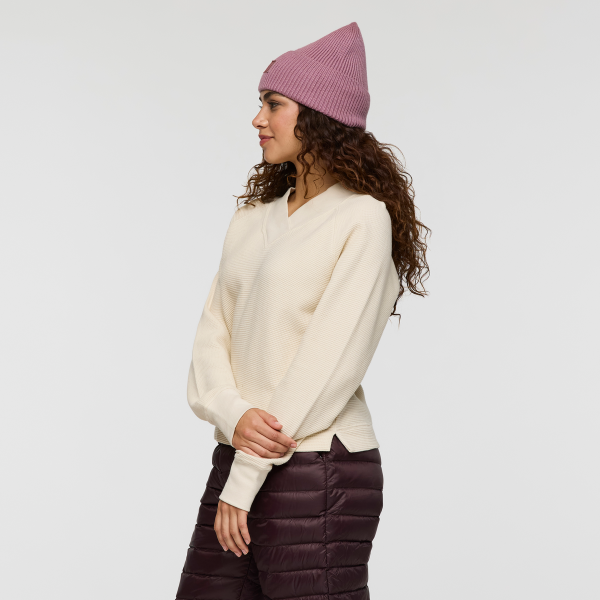 Atajo Long-Sleeve Waffle V-Neck - Women's